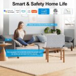 Air Purifiers for Home Dust Pollen Pets Hair Smoke in Bedroom, Wall-Mounted HEPA Air Purifier for Home Large room Covers Up to 1345 sq.ft, Sleep Mode, Auto Mode, WiFi/Remote Control, Timer - Image 3