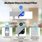 Air Purifiers for Home Dust Pollen Pets Hair Smoke in Bedroom, Wall-Mounted HEPA Air Purifier for Home Large room Covers Up to 1345 sq.ft, Sleep Mode, Auto Mode, WiFi/Remote Control, Timer - Image 7