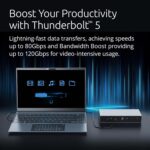 Kensington SD5000T5 Thunderbolt 5 Docking Station – Dual Display for MacBooks M1/M2/M3/M4 Pro and Max; Triple Display for Windows TB5; TB4 Compatible, 140W Power Delivery (K35201NA) - Image 4