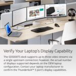 Kensington SD5000T5 Thunderbolt 5 Docking Station – Dual Display for MacBooks M1/M2/M3/M4 Pro and Max; Triple Display for Windows TB5; TB4 Compatible, 140W Power Delivery (K35201NA) - Image 5