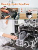 Air Fryer, ALLCOOL Airfryer Oven 8QT Large Air Fryer 1700W 8-in-1 with Touch Screen Air Fryers Dishwasher Safe Nonstick Tray Freidora de Aire 32 Recipes BPA & PFOA Free White Air Fryer - Image 7
