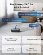 ECOVACS DEEBOT X2 Omni Robot Vacuum and Mop, 8000Pa Suction, 15mm Lift, Omni Station with Hot Water Mop Washing, Self-Emptying, Hot Air Drying, Auto-Refill, Obstacle Avoidance,Black - Image 5