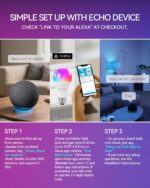 Matter Smart Light Bulbs, Color Changing Light Bulb, hub Required, A19 60W,2.4Ghz WiFi only,Compatible with Alexa Google Assistant, Apple Home,16 Million Colors RGBCW 800 Lumens,2 Packs - Image 4