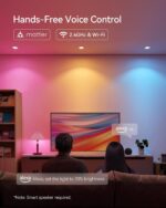 Matter Smart Light Bulbs, Color Changing Light Bulb, hub Required, A19 60W,2.4Ghz WiFi only,Compatible with Alexa Google Assistant, Apple Home,16 Million Colors RGBCW 800 Lumens,2 Packs - Image 6