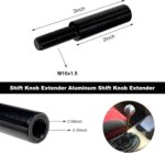 2 Inch Shift Knob Extender, M10X1.5 Car Gear Shifter Knob Extension Lever, Aluminum Alloy Manual Gear Shifter Extender Lever Replacement for Most Vehicles, Car Accessories - Image 3