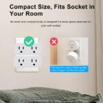 QIACHIP 16A/2000W Timer Smart Plug with 2 Independent Control Sockets, Ewelink App Remotely Control, WiFi Plug Outlet 4 Packs, Compatible with Alexa,Google Home, SmartThings - Image 3