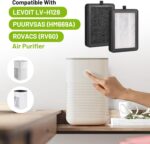 4 Pack LV-H128 Replacement Filter for Levoit Air Purifier, Compatible with LV-H128 / PUURVSAS (HM669A) / ROVACS (RV60) Air Purifier, 3 in 1 True HEPA Filtration System - Image 4