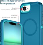 for iPhone 16e Case [Compatible with MagSafe] Shockproof 3-Layer Full Body Protection [Without Screen Protector] Rugged Heavy Duty Cover Case for Apple iPhone 16e 6.1" 2025,Turquoise - Image 4