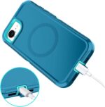 for iPhone 16e Case [Compatible with MagSafe] Shockproof 3-Layer Full Body Protection [Without Screen Protector] Rugged Heavy Duty Cover Case for Apple iPhone 16e 6.1" 2025,Turquoise - Image 6