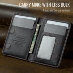 Defencase for Magsafe Wallet Magnetic Card Holder RFID Blocking, PU Leather Minimalist Phone Wallet Compatible with MagSafe Phones and Cases for iPhone 16/15/ 14/13/ 12/ Pro/Max/Plus, Black - Image 9