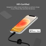Belkin BoostCharge Pro Flex Braided USB Type A to Lightning Cable (1M/3.3FT), MFi Certified Charging Cable for iPhone 13, 12, 11, Pro, Max, Mini, SE, iPad and More, 2-Pack, Black - Image 4