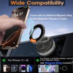 Car Phone Holder for MagSafe 360° Adjustable Cellphone Mount Stand, Vacuum Suction Magnetic Bracket,Cell Phone Holders for Your Car/Gym/Mirror Mount for iPhone 16 15 14 & Android Smartphones - Image 3
