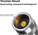 8PCS Tire Pressure Caps,Visual Tire Caps with Pressure Gauge & 3 Color Provides Real-Time Monitoring,Universal Car Valve Stem Cap Automotive Accessories for Most Vehicles - Image 5