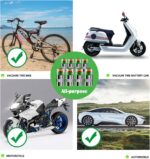 8PCS Tire Pressure Caps,Visual Tire Caps with Pressure Gauge & 3 Color Provides Real-Time Monitoring,Universal Car Valve Stem Cap Automotive Accessories for Most Vehicles - Image 7