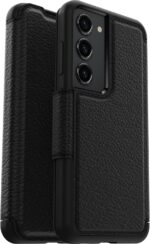 OtterBox Galaxy S23 Strada Series Case - Shadow (Black), Card Holder, Genuine Leather, Pocket-Friendly, Folio case - Image 5
