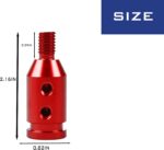 Universal Aluminum Alloy Shifter Knob Adapter, Non Threaded Shifter, Suitable for Most Cars, Trucks, SUVs (Red, 2.16in x 0.82in) - Image 3