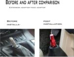Universal Aluminum Alloy Shifter Knob Adapter, Non Threaded Shifter, Suitable for Most Cars, Trucks, SUVs (Red, 2.16in x 0.82in) - Image 4