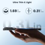 Magnetic Wireless Charger 15W 2 Pack Fast Mag Safe Charger for iPhone 16 Pro Max/16 Pro/16 Plus/16/15/14/13/12 Series Charging Pad for AirPods Series LED Magnet Charging Pad - Image 4