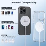 Magnetic Wireless Charger 15W 2 Pack Fast Mag Safe Charger for iPhone 16 Pro Max/16 Pro/16 Plus/16/15/14/13/12 Series Charging Pad for AirPods Series LED Magnet Charging Pad - Image 6