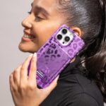 VELVET CAVIAR compatible with MagSafe Wallet - Magnetic Card Holder Wallet for iPhone 12/13/14/15 (Amethyst Purple Leopard) - Image 3
