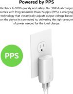 Belkin 37W USB-C Wall Charger - Power Delivery 25W USB-C Port + 12W USB-A Port for PPS Charging Apple iPhone 16, 16 Plus, 16 Pro, 16 Pro Max, 15 Pro, Samsung Galaxy S25,Nintendo Switch 2 & More - Image 4