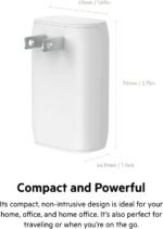 Belkin 37W USB-C Wall Charger - Power Delivery 25W USB-C Port + 12W USB-A Port for PPS Charging Apple iPhone 16, 16 Plus, 16 Pro, 16 Pro Max, 15 Pro, Samsung Galaxy S25,Nintendo Switch 2 & More - Image 7