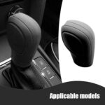 Pack-2 Car Shift Knob Protective Cover, Silicone Tightly Wrapped Anti-Slip and Dust-Proof Decoration, Side Opening Design Gear Lever Cover, Universal for Automatic Transmission Cars (Black) - Image 7