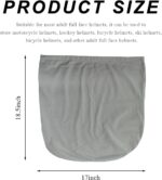 Motorcycle Helmet Bag, Helmet Protection Drawstring Bag Made of Nylon Cloth, Large Capacity Helmet Storage Bag for Motorcycle Bicycle, Universal Motorcycle Accessories (Gray) - Image 3
