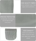 Motorcycle Helmet Bag, Helmet Protection Drawstring Bag Made of Nylon Cloth, Large Capacity Helmet Storage Bag for Motorcycle Bicycle, Universal Motorcycle Accessories (Gray) - Image 4