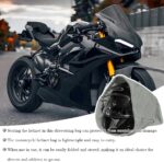 Motorcycle Helmet Bag, Helmet Protection Drawstring Bag Made of Nylon Cloth, Large Capacity Helmet Storage Bag for Motorcycle Bicycle, Universal Motorcycle Accessories (Gray) - Image 5