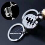 gunhunt 1 PC Car Shifter Keyring, 6 Speed Gear Key Clip, Universal Polished Metal Collectible Key Chain Creative Model (Black) - Image 6