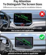 Car Phone Holder for 2024 2025 VW ID.4/2025 VW ID.Buzz Accessories 12.9-Inch Screen Fixed Clip, 360° Rotation Phone Mount Compatible with MagSafe - Image 4