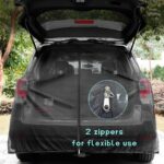 Car Tailgate Mesh Screen, Magnetic Mount Auto Tailgate Rear Windshield Sunshade Net, Breathable Trunk Mesh Tent Vehicle Camping for SUV Van MPV, Camping Gear Accessories (M: 63"×59") - Image 5