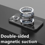 Dual Magnetic Gym Phone Mount, Foldable Arm Gym Magnetic Phone Holder for MagSafe iPhone 12-16 Series and Android Phone with Metal Ring, Secure Workout Accessories for Metal Surfaces - Image 3