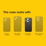 OtterBox iPhone 15 Pro (Only) OtterGrip Symmetry Series Case - Black, Built-in Grip, Sleek case, Snaps to MagSafe, Raised Edges Protect Camera & Screen - Image 3