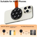 Magnetic Suction Cup Phone Mount, Ultra-Comfort Silicone Suction Grip Holder Stand for MagSafe, Hands-Free Mirror Shower Phone Holder Mount for TikTok/Video/Selfies/Shower - Image 7