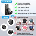Car Phone Mount for Collapsible Grip/Socket Mount User,Windshield/Dashboard/Vent Phone Holder with Strong Suction Cup,13-Inches Long Arm Gooseneck Cell Phone Cradle for Swappable Grip Stand - Image 6