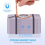 Magnetic Phone Ring Holder Stand for MagSafe Adjustable Phone Finger Grip Removable Ring Kickstand MagSafe Accessories for iPhone16/15/14/13/12 Rose Gold - Image 4