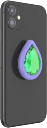​​​​PopSockets Phone Grip with Expanding Kickstand, Adhesive Grip, PopOut - Crystal Tears Be Kind Emerald - Image 4