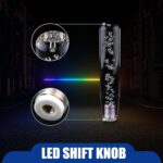 1 PC Car Personalized Gear Shift Head, LED Illuminated Crystal Bubble Shift Knob Wave Stick Head, 7.87" Cool Shift Head, Replacement Modification Accessories, for Most Models (Transparent) - Image 4
