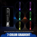 1 PC Car Personalized Gear Shift Head, LED Illuminated Crystal Bubble Shift Knob Wave Stick Head, 7.87" Cool Shift Head, Replacement Modification Accessories, for Most Models (Transparent) - Image 5