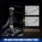 1 PC Car Personalized Gear Shift Head, LED Illuminated Crystal Bubble Shift Knob Wave Stick Head, 7.87" Cool Shift Head, Replacement Modification Accessories, for Most Models (Transparent) - Image 6