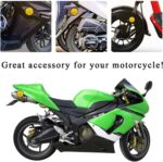 2 PCS Motorcycle Reflectors, M6 x 1.0 Screw Mounted Plastic Safety Warning Reflector, Universal Rear Safety Reflectors for Scooters Bicycles, Motorcycle Accessories (Round, Orange) - Image 5
