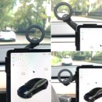 Tesla Model Y/Model 3 Accessories Phone Mount for MagSafe,Car Phone Holder Mount for Tesla 3/Y/S/X【Strongest Magnet Power】 Fits All Phones - with Magnetic Ring (Black Magnetic Regular Model) - Image 4
