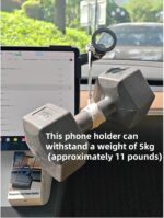 Tesla Model Y/Model 3 Accessories Phone Mount for MagSafe,Car Phone Holder Mount for Tesla 3/Y/S/X【Strongest Magnet Power】 Fits All Phones - with Magnetic Ring (Black Magnetic Regular Model) - Image 8