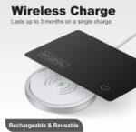 VODESON Waterproof Smart Wallet Tracker Card - Works with Apple Find My, Wireless Charging, Ideal for Luggage, Phones, Passports - IP68, iOS Compatible Key Finder - Image 6