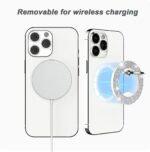 Magnetic Phone Ring Holder for magsafe, Glitter Magnetic Grip Compatible with iPhone 16 15 14 13 12 Pro max,Pro,Plus,Mini Mag Safe Accessories,Adjustable Kickstand,Silver - Image 3