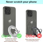 Magnetic Phone Ring Holder for magsafe, Glitter Magnetic Grip Compatible with iPhone 16 15 14 13 12 Pro max,Pro,Plus,Mini Mag Safe Accessories,Adjustable Kickstand,Silver - Image 6
