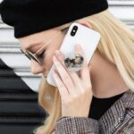 Multi-Functional Grip Mobile Phone Stands and Finger Holder (3 Pack) - Blue Nebula Galaxy and Marble with Purple and Gold-Color Accents - Image 6