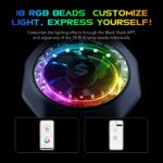 Black Shark Magnetic Phone Cooler 5 Pro - 18 Addressable RGB LEDs, Detachable Grip, APP-Controlled Thermostatic Cooling Fan for iPhone MagSafe/Android/iPad -Gaming/Streaming/Photography - Image 4